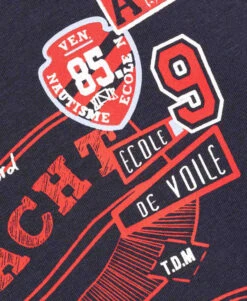 T-shirt Col Rond Garçon Bleu Marine -Vetements Simples Magasin prod 4313 tee shirt mc indigo adeux 666x812 fc7ea0111e0b