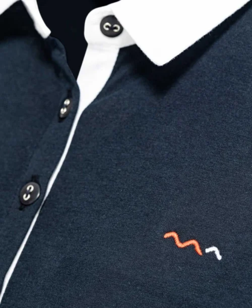 Polo Manches 3/4 Bleu Marine Marine Femme -Vetements Simples Magasin prod 4470 polo m3 4 marine ucape 666x812 fc7ea0111e0b