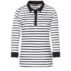 Polo Rayé Femme Manches 3/4 -Vetements Simples Magasin prod 4490 polo m3 4 fond naturel raye marine unchal 666x812 fc7ea0111e0b