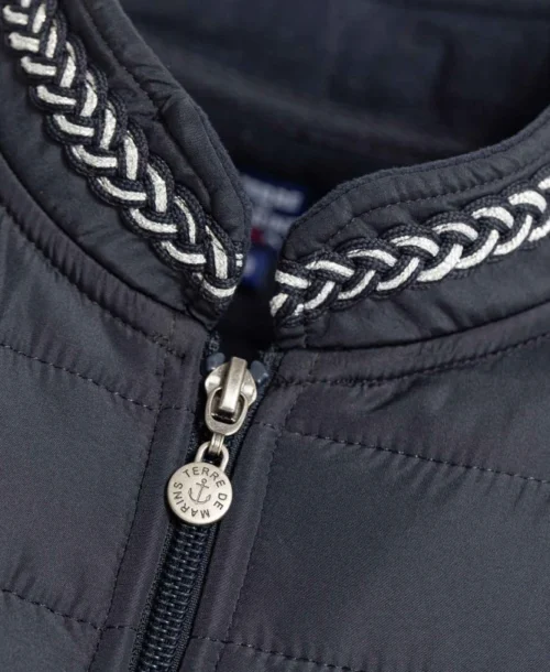 Veste Matelassée Bleu Marine Femme -Vetements Simples Magasin prod 4496 veste polaire indigo hurio 666x812 fc7ea0111e0b