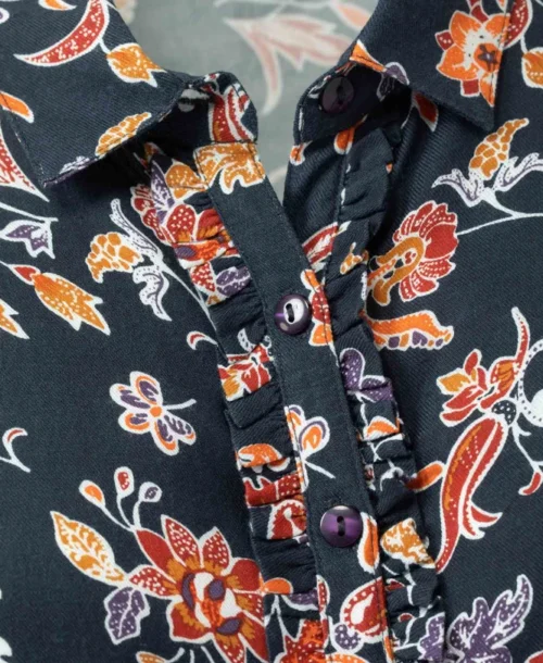 Chemise Imprimé Floral Femme -Vetements Simples Magasin prod 4511 chemise chemisier ml imprime multico ketti 666x812 fc7ea0111e0b