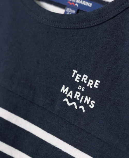 Marinière Enfant Bleu Marine 7 Marinière Enfant Bleu Marine -Vetements Simples Magasin prod 4565 mariniere mc fond indigo raye blanc aqoi 666x812 fc7ea0111e0b