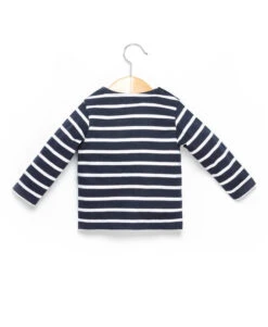 Marinière Bleu Marine Bébé 6 Marinière Bleu Marine Bébé -Vetements Simples Magasin prod 4573 mariniere ml fond indigo raye blanc pely 666x812 fc7ea0111e0b