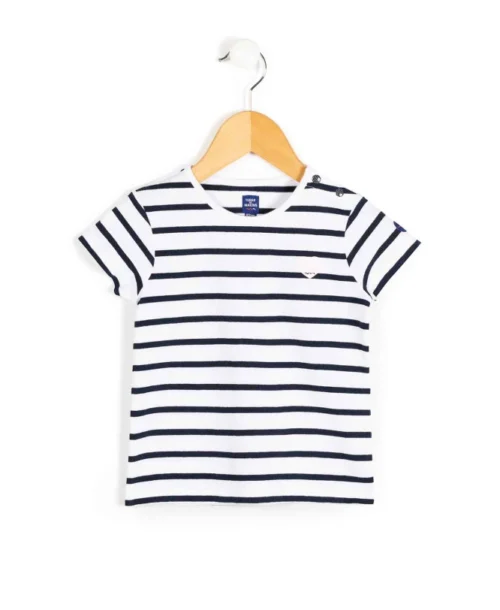 MARINIERE MC FOND BLANC RAYE INDIGO POBATI BIS