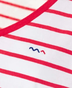 MARINIERE MC RAYE BLANC/ROSE HIBISCUS PALAVA -Vetements Simples Magasin prod 4598 mariniere mc raye blanc rose hibiscus palava 666x812 fc7ea0111e0b