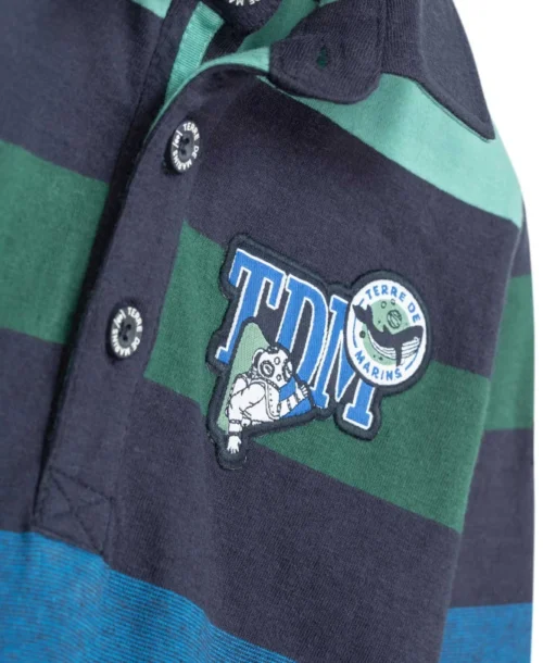 POLO ML FOND BLEU RAYE MULTICOLOR BATURO -Vetements Simples Magasin prod 4655 polo ml fond bleu raye multicolor baturo 666x812 fc7ea0111e0b