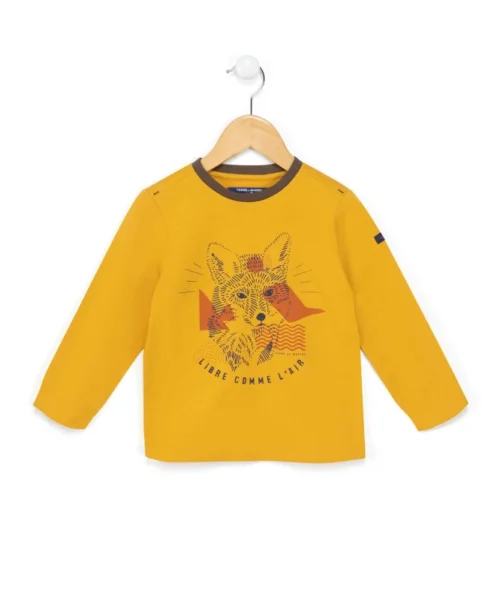 TEE SHIRT ML JAUNE MIEL CANILI