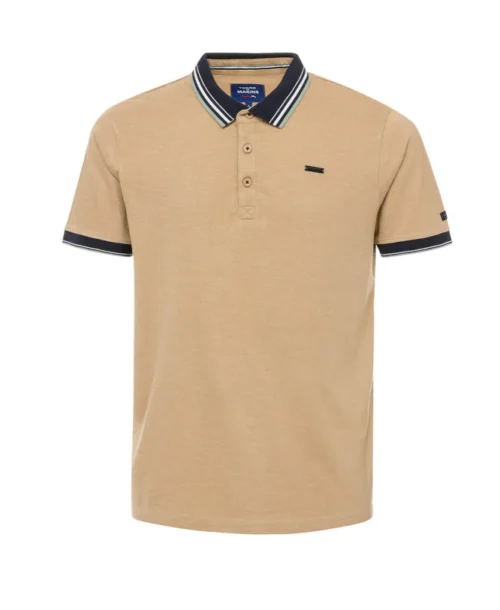 Polo Beige Foncé Homme
