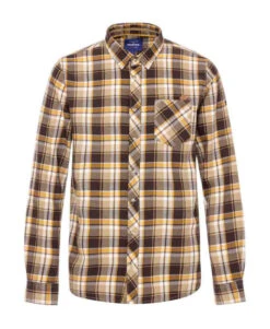 Chemise à Carreaux Marron Homme -Vetements Simples Magasin prod 4835 chemise chemisier ml carreaux chocolat fedra 666x812 fc7ea0111e0b