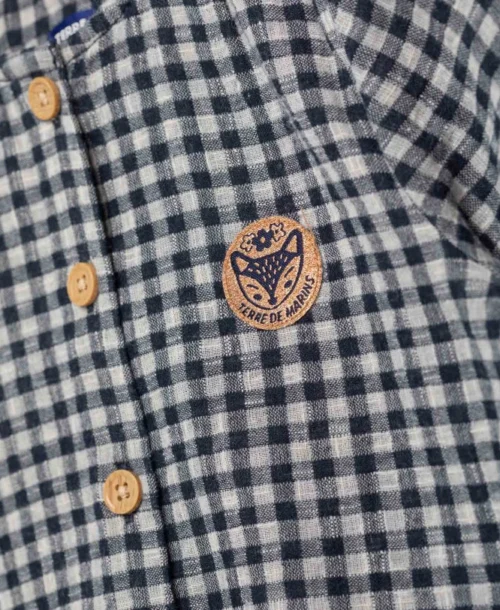 Blouse Manches Longues à Carreaux Fille -Vetements Simples Magasin prod 4849 blouse ml carreaux chamoine 666x812 fc7ea0111e0b