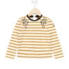 Marinière Fille Rayé Jaune à Sequins -Vetements Simples Magasin prod 491 tee shirt ml fond naturel raye jaune chantix 666x812 fc7ea0111e0b