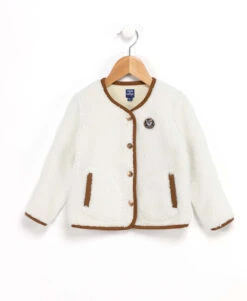 Veste Beige Fausse Fourrure Fille