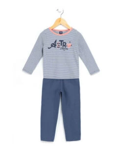 Pyjama Rayé Fille Pantalon + T-shirt Manches Longues