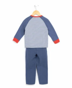 Ensemble Pyjama Bleu Garçon T-shirt + Pantalon 8 Ensemble Pyjama Bleu Garçon T-shirt + Pantalon -Vetements Simples Magasin prod 5085 pyjama raye poudro 666x812 fc7ea0111e0b