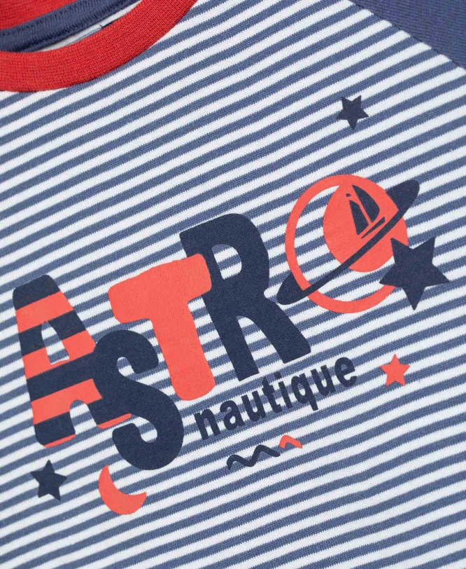 Ensemble Pyjama Bleu Garçon T-shirt + Pantalon 5 Ensemble Pyjama Bleu Garçon T-shirt + Pantalon – Image 3