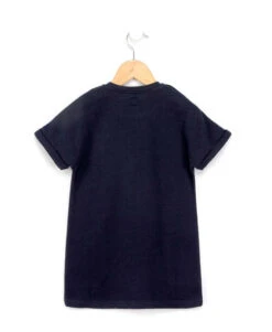 Robe En Molleton Bleu Marine Fille -Vetements Simples Magasin prod 5110 robe mc bleu indigo ipali 666x812 fc7ea0111e0b