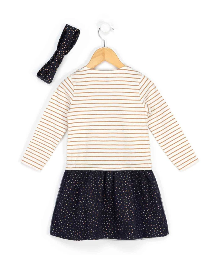 Robe Fille Effet 2 En 1 + Bandeau 4 Robe Fille Effet 2 En 1 + Bandeau – Image 2