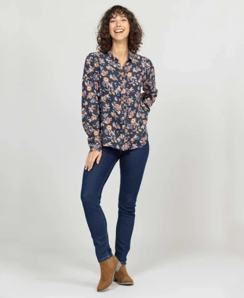 Chemise Imprimé Floral Femme -Vetements Simples Magasin prod 5162 chemise chemisier ml imprime multico ketti 666x812 fc7ea0111e0b