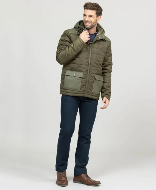 Doudoune Kaki Homme -Vetements Simples Magasin prod 5243 doudoune kaki kamix 666x812 fc7ea0111e0b