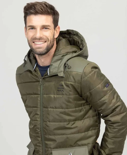 Doudoune Kaki Homme