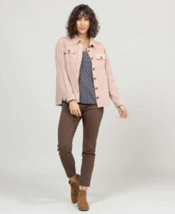 Veste En Velours Côtelée Rose Femme 11 Veste En Velours Côtelée Rose Femme -Vetements Simples Magasin prod 5257 veste ml vieux rose rinar 666x812 fc7ea0111e0b
