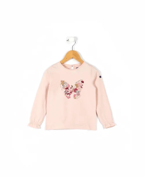 TEE SHIRT ML ROSE PALE BISKA