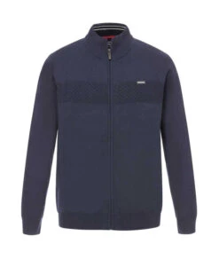 Gilet Zippé Bleu Marine Homme -Vetements Simples Magasin prod 5282 cardigan tricot indigo itaro 666x812 fc7ea0111e0b