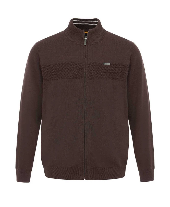 Gilet Zippé Marron Homme 4 Gilet Zippé Marron Homme – Image 2