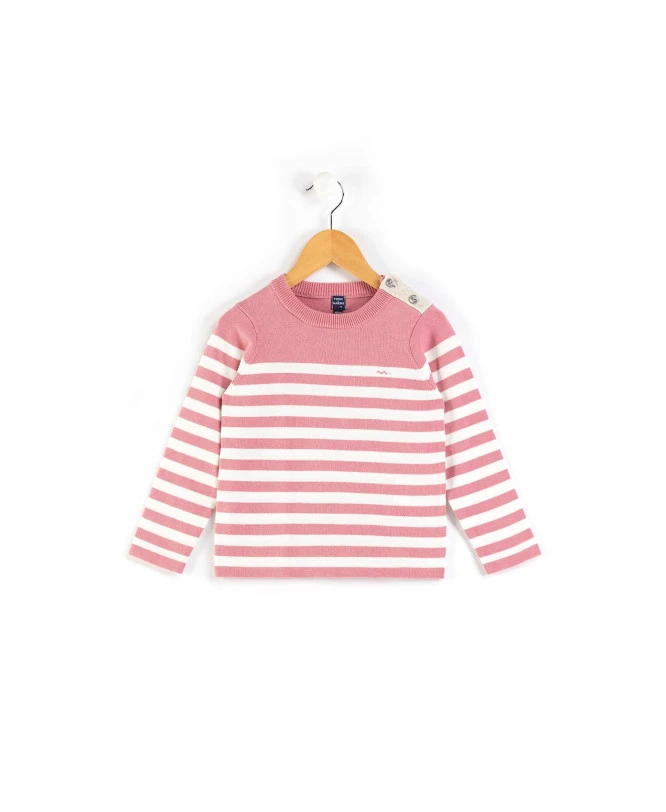 Pull Marin Rose Et Blanc Fille 3 Pull Marin Rose Et Blanc Fille