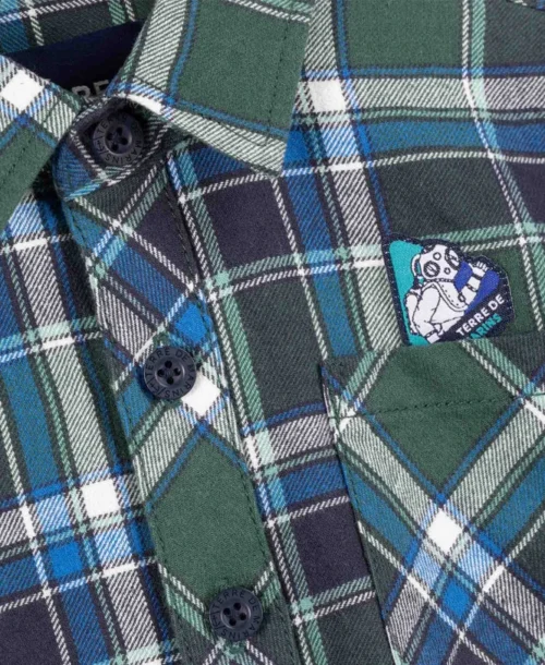 Chemise à Carreaux Vert Garçon -Vetements Simples Magasin prod 5296 chemise chemisier ml carreaux vert bomica 666x812 fc7ea0111e0b