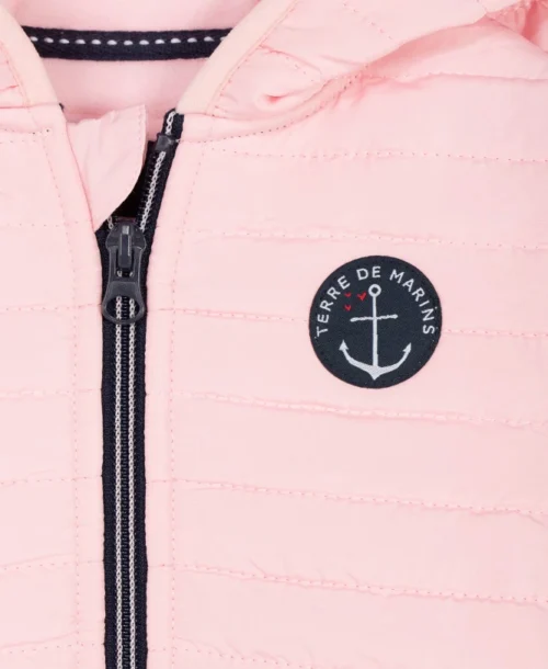 Veste Matellassée Rose à Capuche Fille -Vetements Simples Magasin prod 5438 veste polaire rose clair qorial 666x812 fc7ea0111e0b