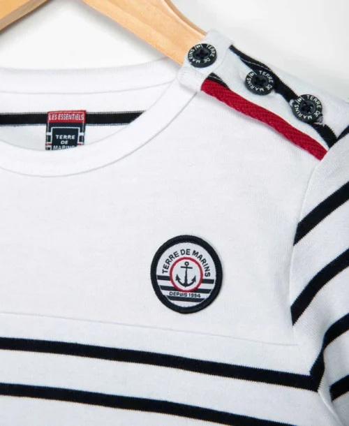 Marinièree Authentique Bébé 9 Marinièree Authentique Bébé -Vetements Simples Magasin prod 5462 mariniere ml fond blanc opt raye marine cabatage 666x812 fc7ea0111e0b