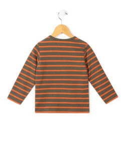 Marinière Manches Longues Garçon Orange/kaki 6 Marinière Manches Longues Garçon Orange/kaki -Vetements Simples Magasin prod 5465 mariniere ml fond kaki raye paprika cabatage 666x812 fc7ea0111e0b