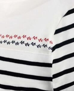 Marinière Revisitée Manches 3/4 Femme -Vetements Simples Magasin prod 547 tee shirt m3 4 fond naturel raye marine aris 666x812 fc7ea0111e0b