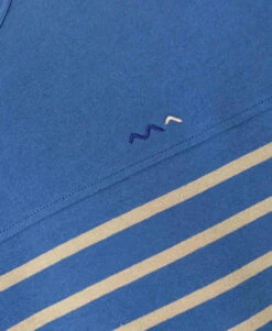 Marinière Manches Courtes Homme Bleu/beige -Vetements Simples Magasin prod 5731 mariniere mc fond bleu raye sable gaspar 666x812 fc7ea0111e0b