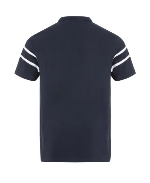 Polo Bleu Marine Rayure Placée Blanche Homme -Vetements Simples Magasin prod 5814 polo mc indigo harpix 666x812 fc7ea0111e0b