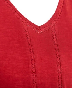 T-shirt Rouge Manches Longues Femme 7 T-shirt Rouge Manches Longues Femme -Vetements Simples Magasin prod 583 tee shirt ml rouge cerise fazina 666x812 fc7ea0111e0b