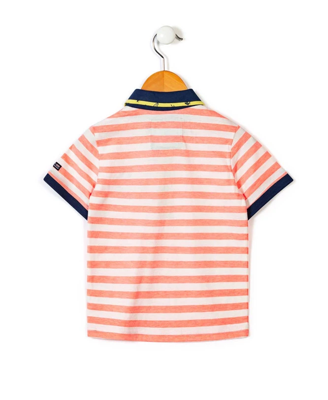 POLO MC FOND NATUREL RAYE ORANGE ASTIKA 4 POLO MC FOND NATUREL RAYE ORANGE ASTIKA – Image 2