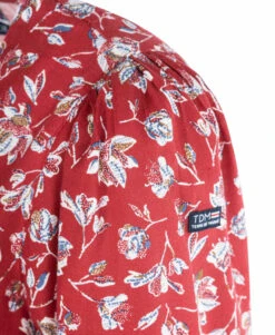 Chemise Rouge Imprimé Floral Femme -Vetements Simples Magasin prod 586 chemise chemisier ml imprime rouge flana 666x812 fc7ea0111e0b