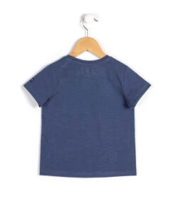 T-shirt Garçon Bleu Ardoise Col Tunisien -Vetements Simples Magasin prod 5862 tee shirt mc bleu ardoise capla 666x812 fc7ea0111e0b