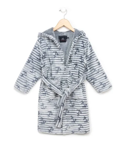 Robe De Chambre Toute Douce Grise Garçon
