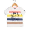 TEE SHIRT MC RAYE MULTICOLORE ELTICO