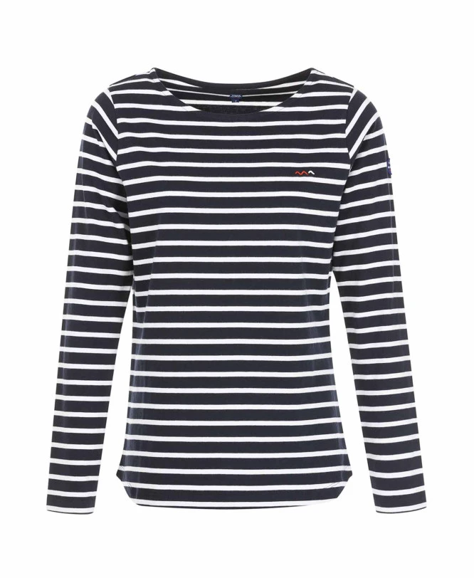 MARINIERE ML FOND INDIGO RAYE BLANC PACAGE 3 MARINIERE ML FOND INDIGO RAYE BLANC PACAGE