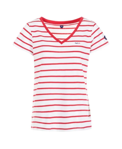 MARINIERE MC RAYE BLANC/ROSE HIBISCUS PALAVA