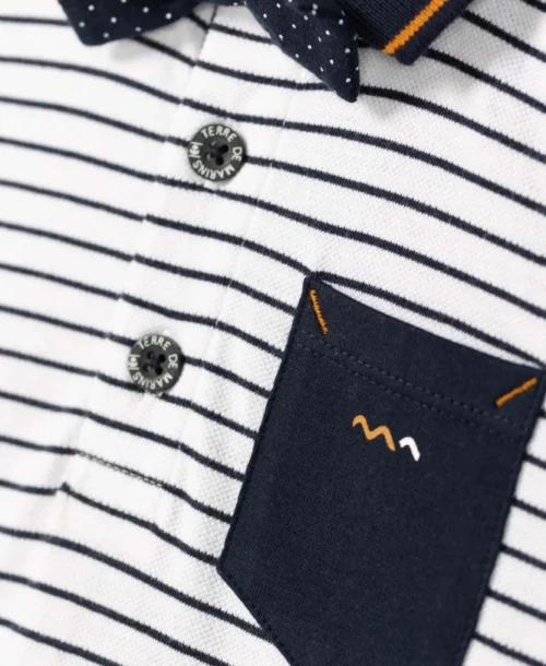 POLO MC FOND BLANC RAYE BLEU CARNO -Vetements Simples Magasin prod 5908 polo mc fond blanc raye bleu carno 666x812 fc7ea0111e0b