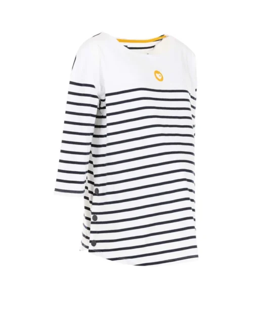 Marinière De Grossesse manches 3/4 Fond Blanc Femme