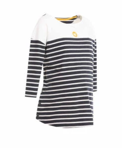 Marinière De Grossesse manches 3/4 Fond Bleu Marine Femme