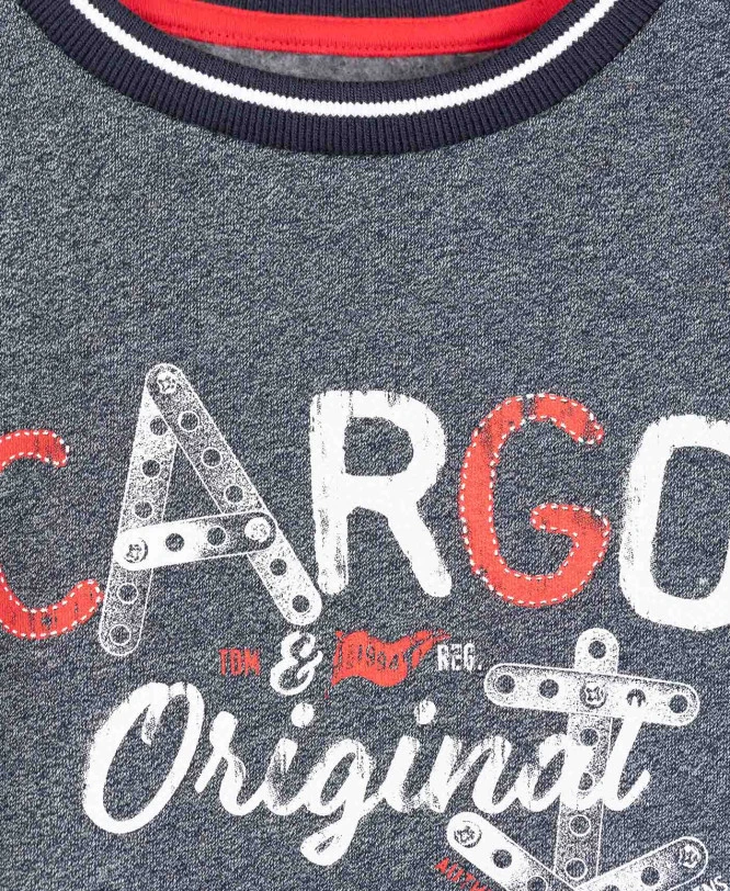 Sweat Bleu Marine Chiné Garçon 5 Sweat Bleu Marine Chiné Garçon – Image 3