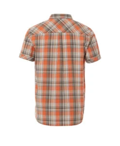 Chemise à Carreaux Homme Orange -Vetements Simples Magasin prod 6005 chemise chemisier mc carreaux paprika difro 666x812 fc7ea0111e0b