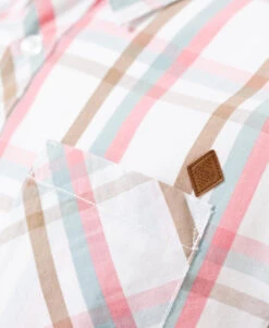 Chemise à Carreaux Coupe Droite Homme -Vetements Simples Magasin prod 6012 chemise chemisier ml carreaux multicolore barmo 666x812 fc7ea0111e0b